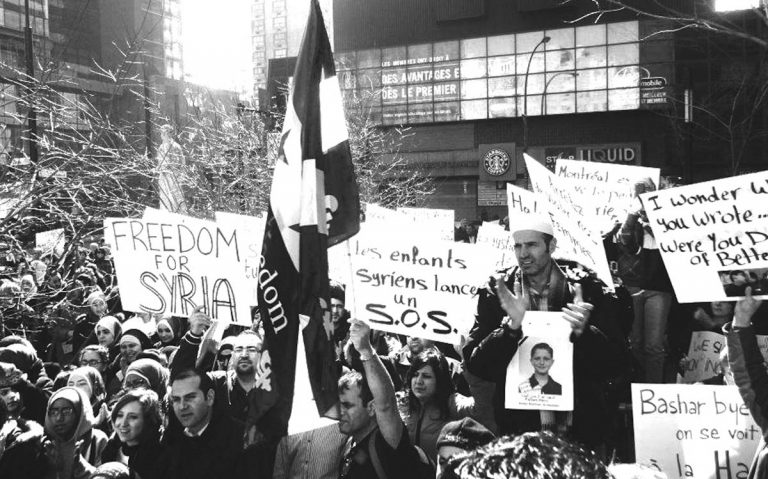 Syrie : les Montréalais manifestent