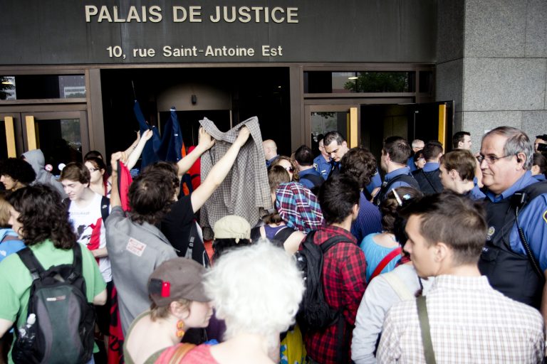 Audiences entourant le mouvement étudiant