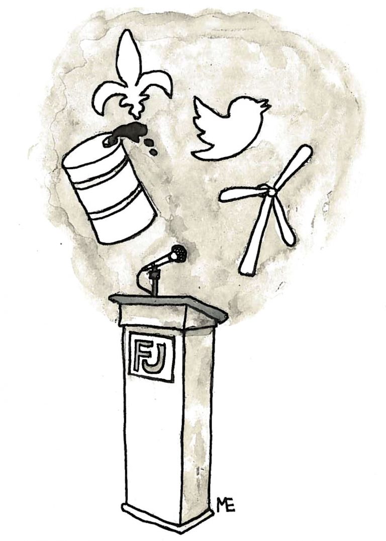 Les affaires publiques au micro