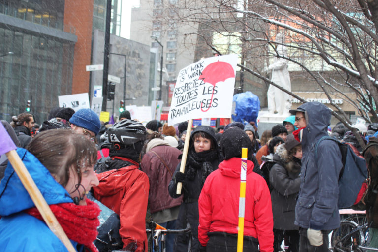 Montréal dans la rue pour la journée internationale des femmes