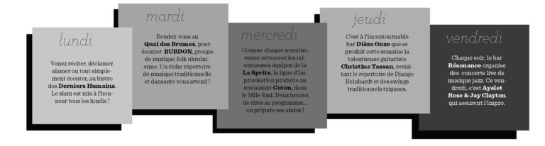 Le Déli[t]rium de la semaine