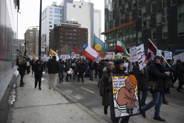 Manifestation contre la guerre