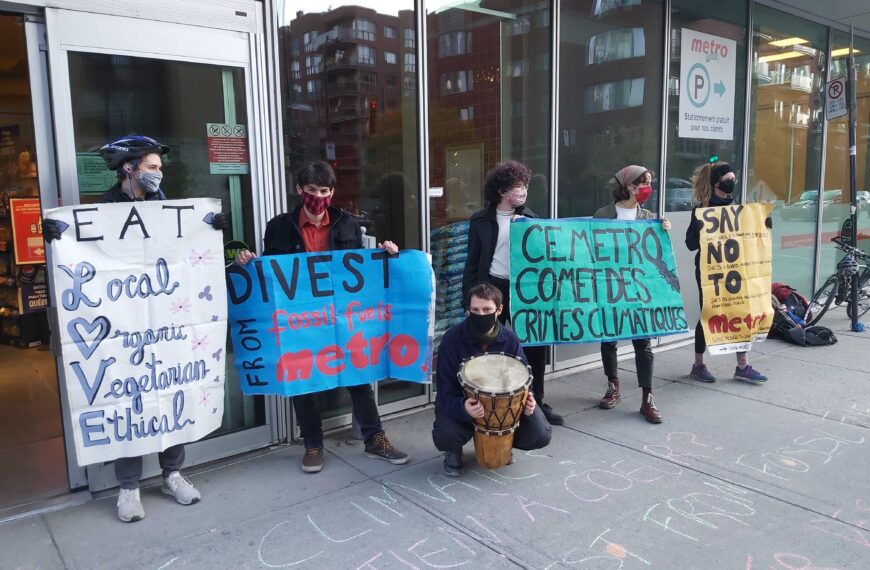 Désinvestissement McGill appelle à boycotter Metro