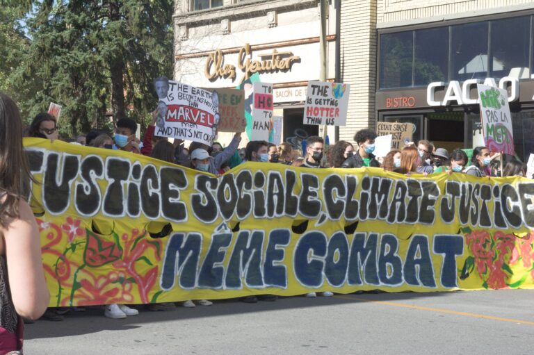 Manifestations pour la justice climatique