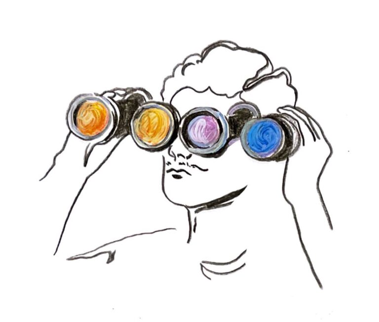 Lire un journal intime avec des jumelles
