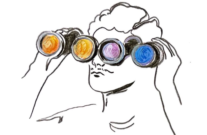 Lire un journal intime avec des jumelles