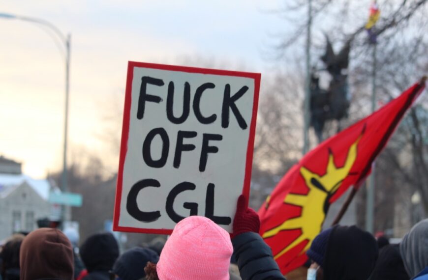 Manifestation en solidarité avec la Première Nation Wet’suwet’en 
