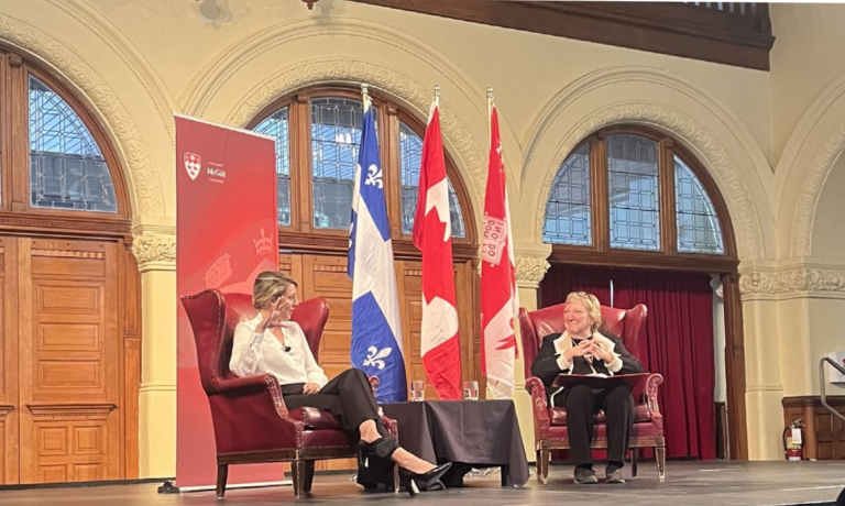Mélanie Joly en visite à McGill