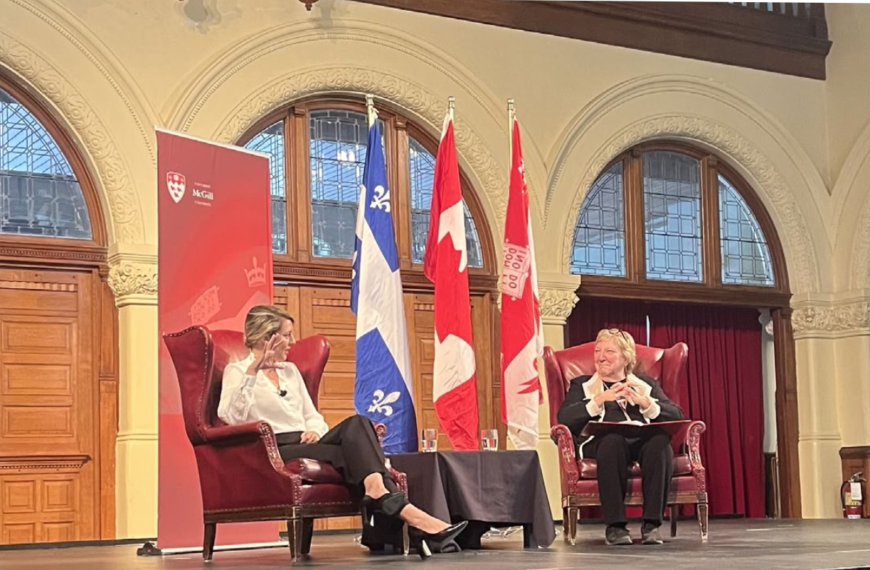 Mélanie Joly en visite à McGill