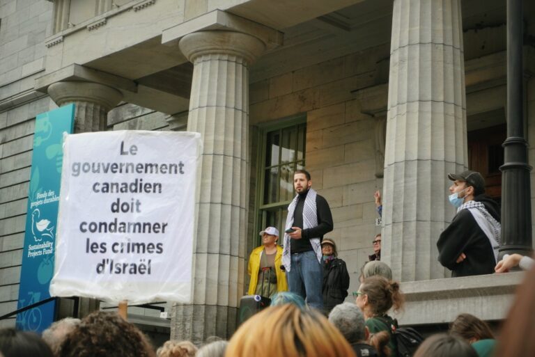 Rassemblement pro-Palestine à McGill