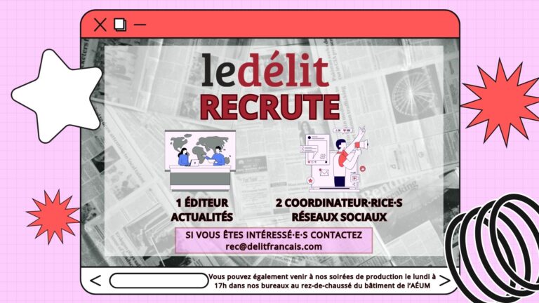 Le Délit recrute !