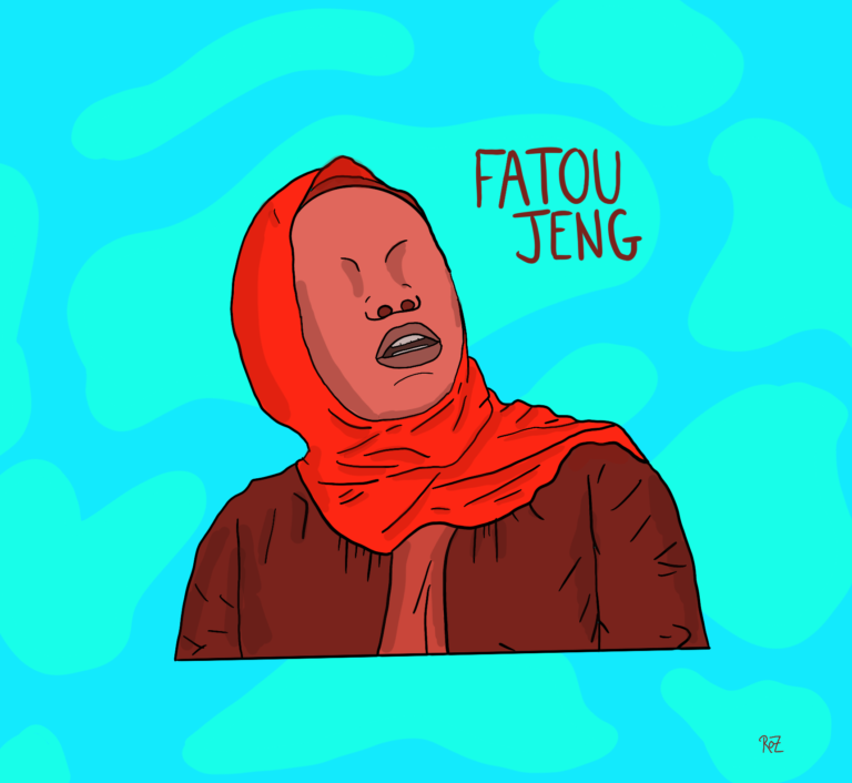 Portrait de la militante Fatou Jeng