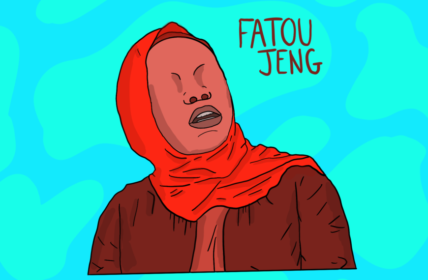 Portrait de la militante Fatou Jeng
