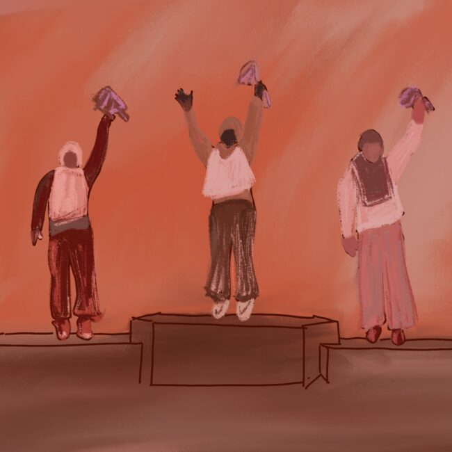 McGill détourne le regard du podium