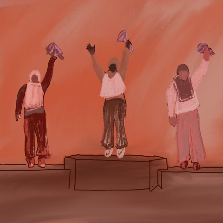 McGill détourne le regard du podium