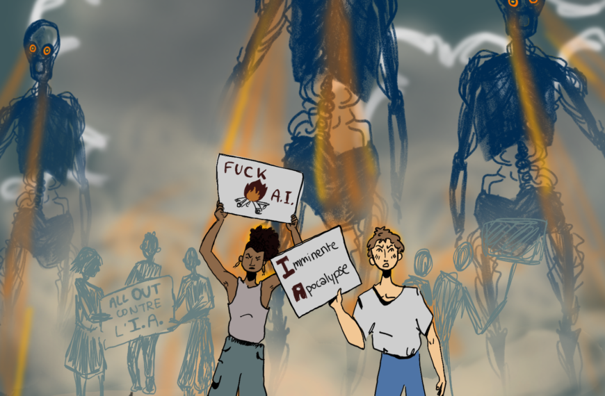 Manifestation anti-IA à Montréal
